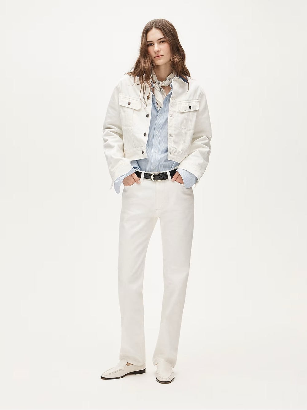 Lee® X J.Crew vintage straight jean in Vintage White Wash Size 30 $198 CT005